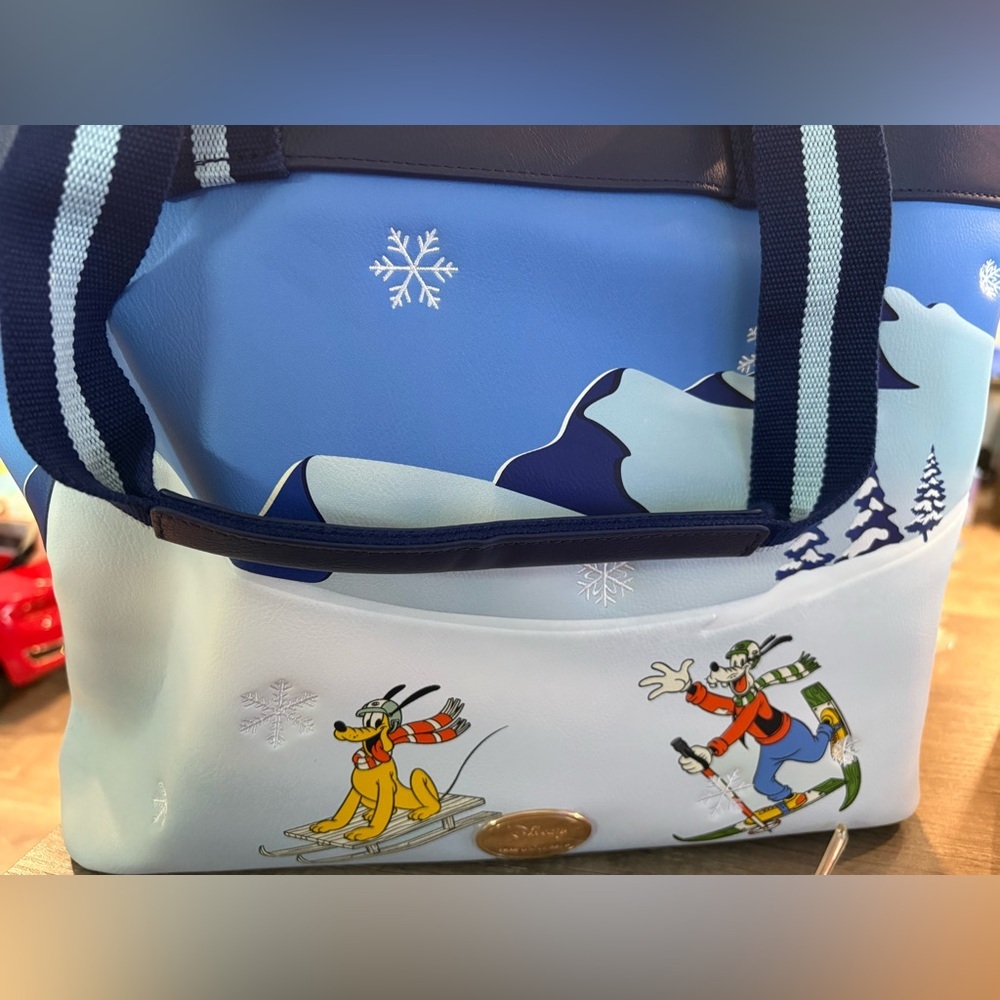 Her Universe Blue and White Mickey Mouse Skiing Tote - Picture 3 of 6